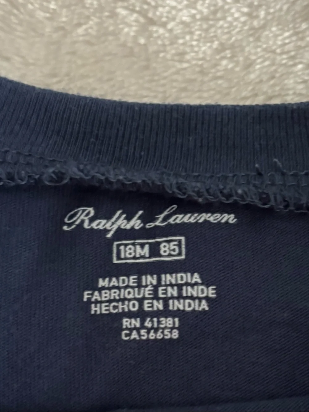 Ralph Lauren Navy Short Sleeve Polo Pony Tee